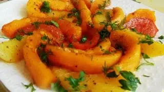 Тыква Запеченная, Запеченная Тыква с Картофелем, Еда в Пост
