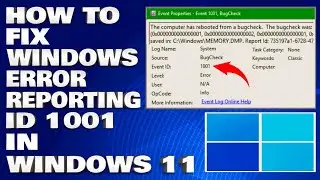 How To Fix Windows Error Reporting ID 1001 [Solution]