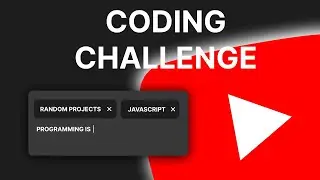 Coding challenge - Add tags YouTube Style