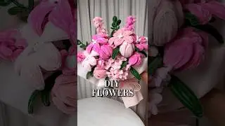 DIY Flowers?! STUNNING! #DIY #shorts #giftideas #diy #diyflowers #dollartreediy #momlife #easycraft