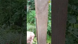 Amazyng woodworking skills! How to easily and securely attach a wooden post with wire 