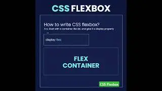 Learn CSS Flexbox in short #shortsfeed #flexbox #webdesign #webdevelopment #programming #learncss3