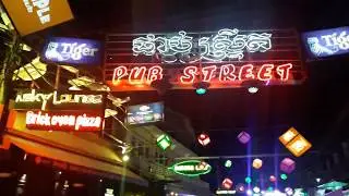 Pub street in Siem Reap - Cambodia