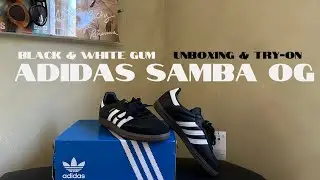 Adidas Samba OG Sneaker Review + Unboxing + Sizing! (Black & White)