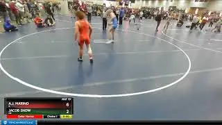 126 Lbs Champ. Round 3 - Jacob Snow, NE Vs A.j. Marino, IL 9d27