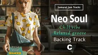 Chill Neo Soul Guitar Backing Track in C major