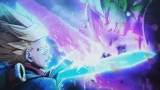 Trunks vs immortal fusion zamasu  unseen fight in dbxv2 set fire to the rain x the hills