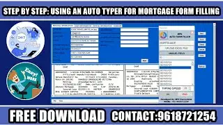 Auto Typer For Mortgage Form Filling | Mortgage Auto Typing Software