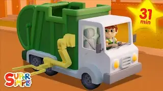 I Love My Garbage Truck | Vehicles Songs For Kids! | Super Simple Songs