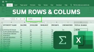 How to SUM rows and columns in Excel (fast!) 