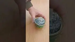 Из металлической губки и консервной банки сделал печь своими руками