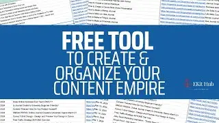 Free Content Organization Tool - Leverage Your Content Empire