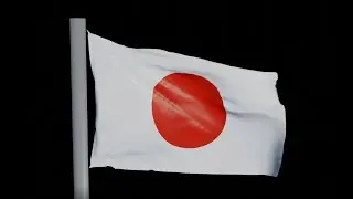 How to create flag with cloth simulation in Blender