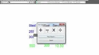 autocad lisp Text Calculator
