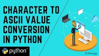 Character To ASCII Value Conversion In Just 2 lines of Python Code | Coding |Programming| Learnonpy|