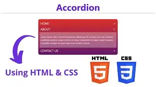 How To Create/Make an Accordion Using HTML and CSS