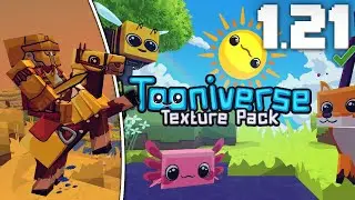 Tooniverse 1.21/1.21.1 Texture Pack Download & Install Tutorial