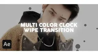 multicolor clock wipe | after effects