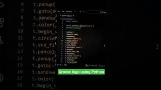 Groww logo using Python Turtle | @Groww