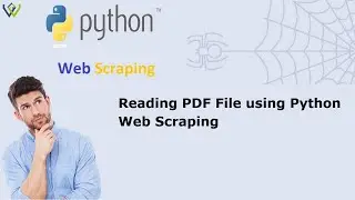 Reading PDF File using Python Web Scraping