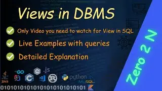 SQL Views | Views in SQL complete tutorial | DBMS Views