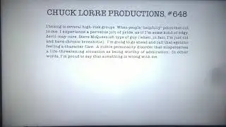 Chuck Lorre Productions, #648/Warner Bros. Television (2020)