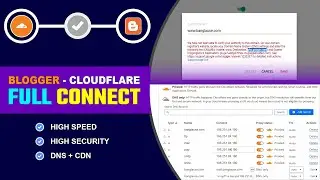 ✅How to Connect Blogger Website to Cloudflare | Add Domain with Cloud Flare | Free SSL for Blogger