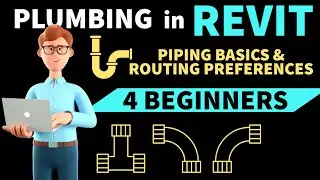 Draw Pipe and Set Routing Preferences for BEGINNERS in Revit MEP