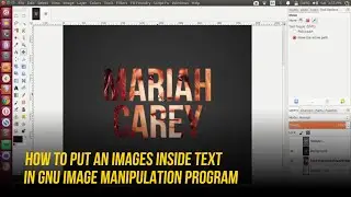 How To Put an Images Inside Text in GIMP Image Manipulation Program