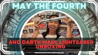 Buying and unboxing the Darth Maul Legacy Lightsaber Hilt | May the Fourth, 2024 | Hollywood Studios