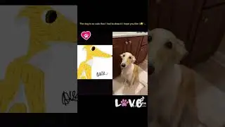 This Dog is so cute that I had to draw it🐾🥰￼