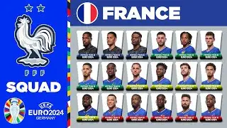 FRANCE SQUAD EURO 2024 | FRANCE SQUAD DEPTH EURO 2024 | UEFA EURO 2024 GERMANY