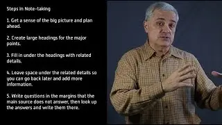 Foundations: Note-taking Tips
