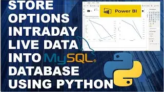 Store Intraday Options live data into MySQL database and Plot Graph | 