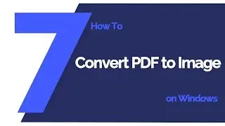 How to Convert PDF to Image on Windows | PDFelement 7