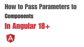 How to pass parameter to component in Angular 18 ?