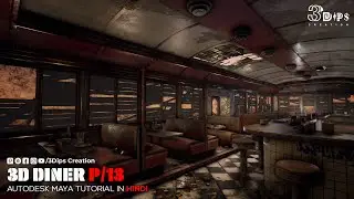 Creating a Popcorn Machine in Autodesk Maya | Diner House Part 13 | 