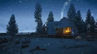 Winter Ambience with Snowstorm and Howling Wind Sounds for Sleep, Study and relax