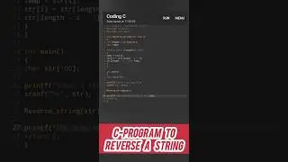 Reverse a String in C-Programming 