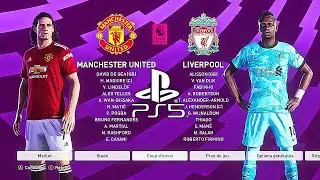 PES 2021 PS5 MANCHESTER UNITED - LIVERPOOL | MOD Ultimate Difficulty Career Mode HDR Next Gen