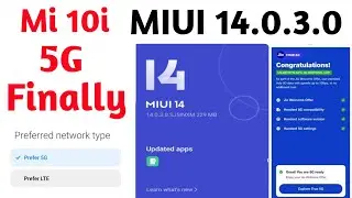 Mi 10i 5G Jio True 5G Working With New Update Miui 14.0.3.0 Stable Update Released | Mi 10i 5G