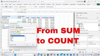 Change Calculation to Count of Items in Pivot Table. Change from Sum to Count. 