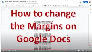 How to Change the Margins in Google Docs