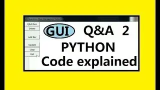 GUI Python Based Q&A Program 2
