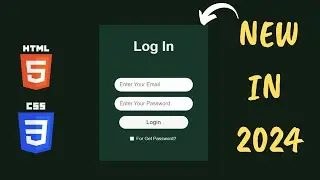 Easy HTML & CSS Tutorial: Login Form Design