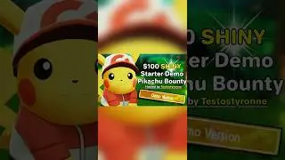 The $100 SHINY Starter Demo Pikachu Bounty | Live Event Trailer #shorts