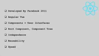 1  What is React ?