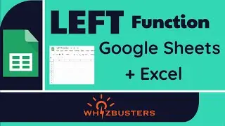 LEFT function with examples to extract characters from a string in Google Sheets and Excel