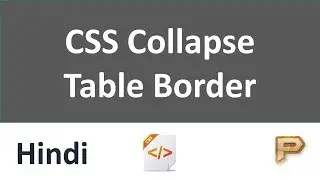 CSS Collapse Table Border-Hindi