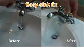 How to fix a slow flowing sink